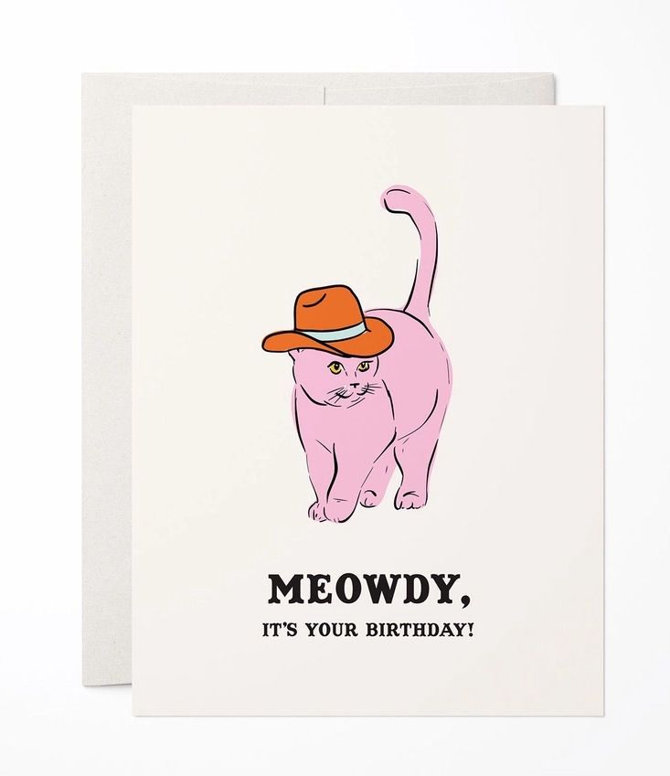 Meowdy, It's Your Birthday Card