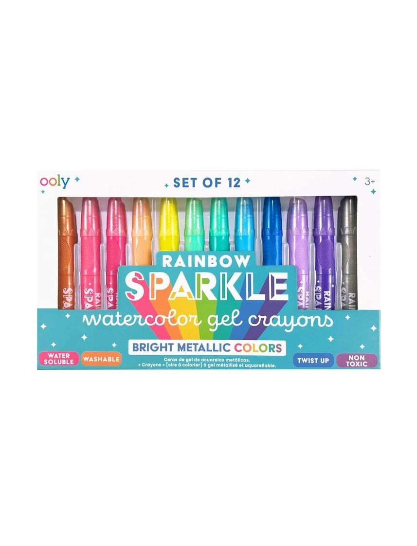 Rainbow Sparkle Watercolor Gel Crayons