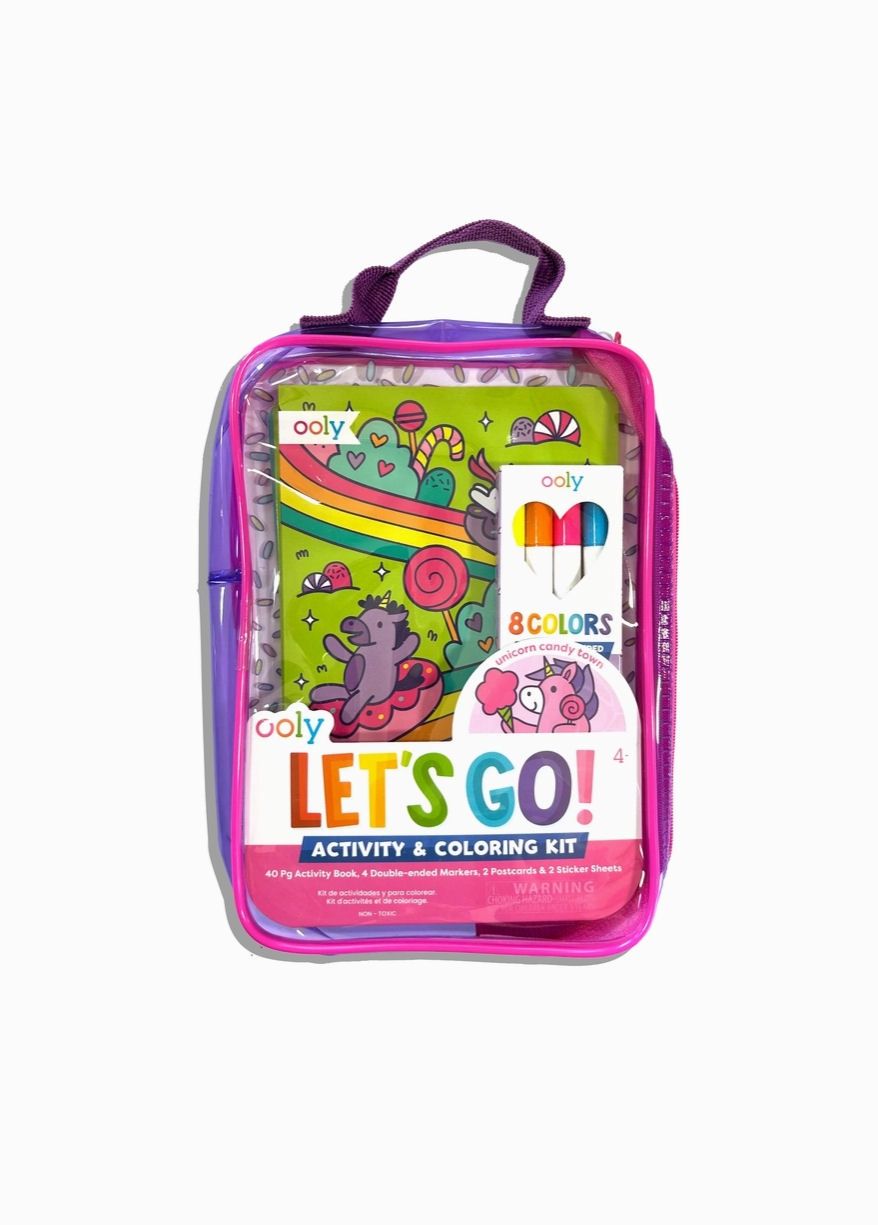 Let’s Go! Unicorn Candy Town Activity And Coloring Kit