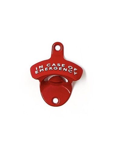In Case Of Emergency Wall Mount Bottle Opener