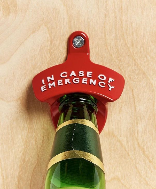 In Case Of Emergency Wall Mount Bottle Opener