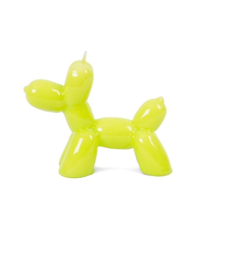 Lime Balloon Dog Candle