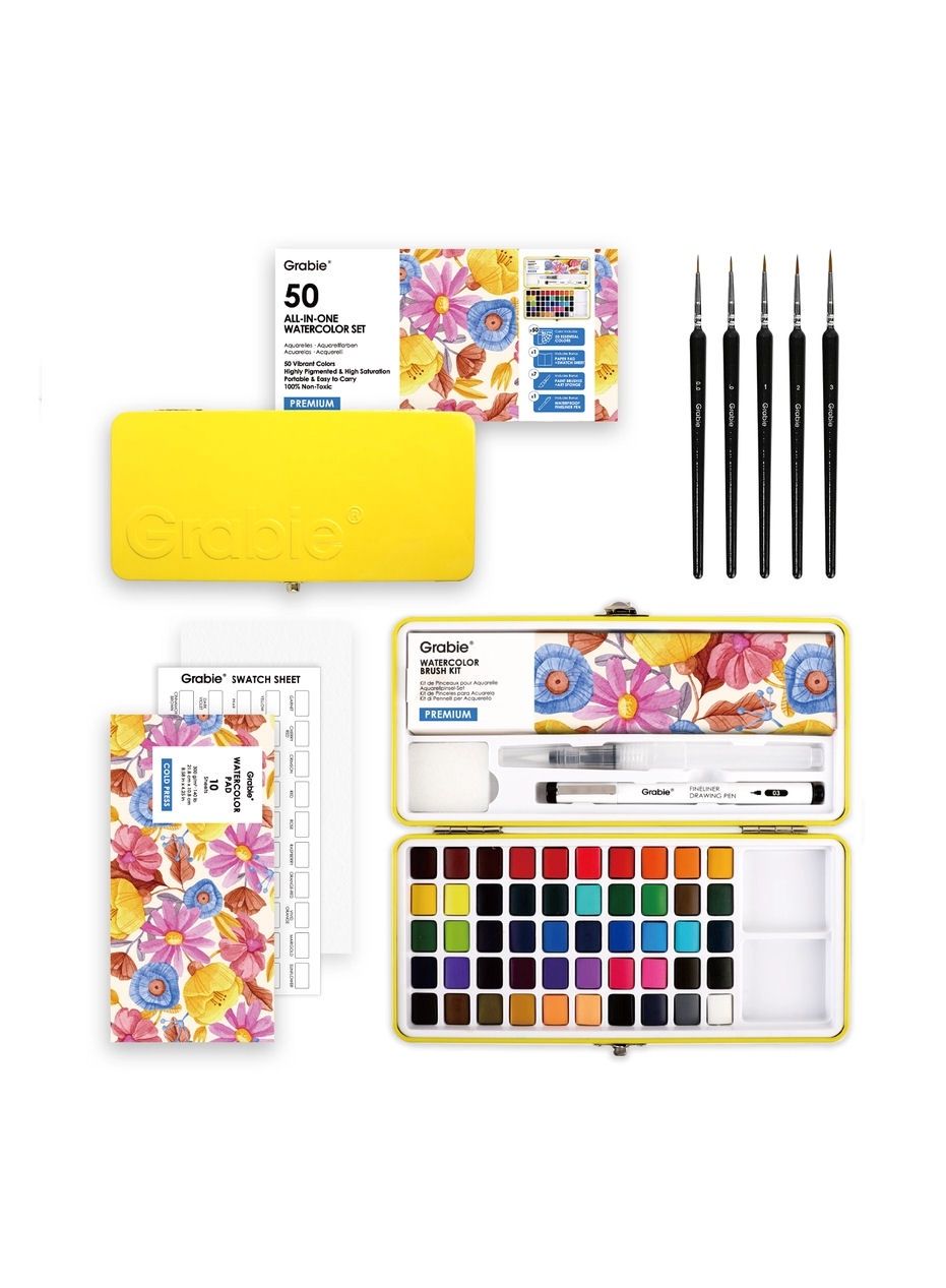 All-In-One Watercolor Set Of 50