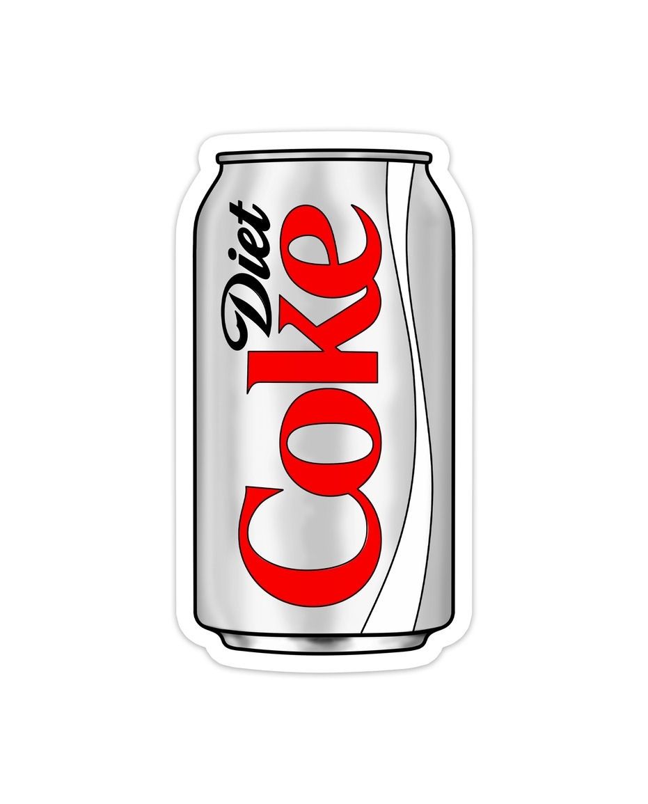 Large Diet Coke Can Sticker