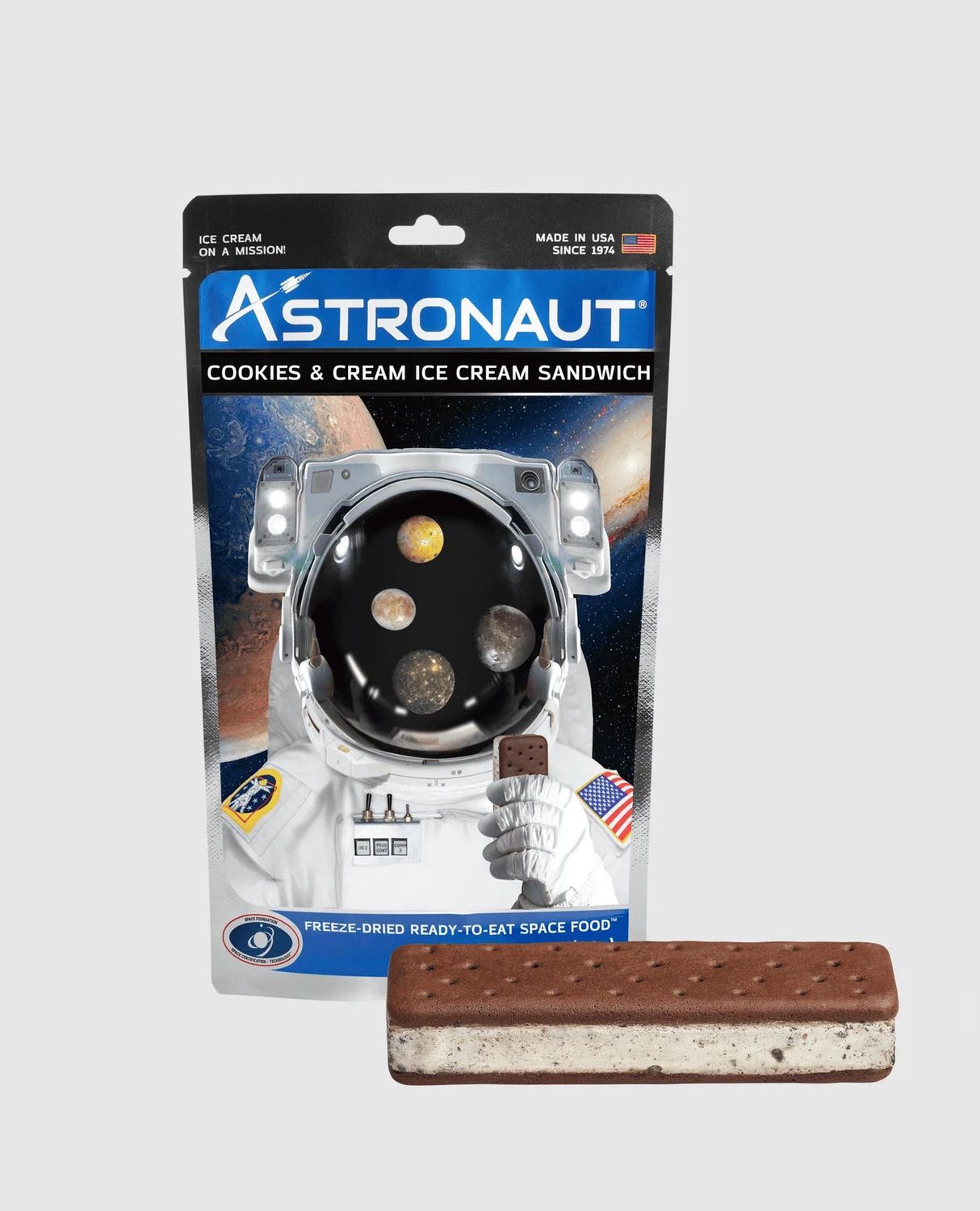 Astronaut Cookies And Cream Ice Cream Freeze Dried Sandwich