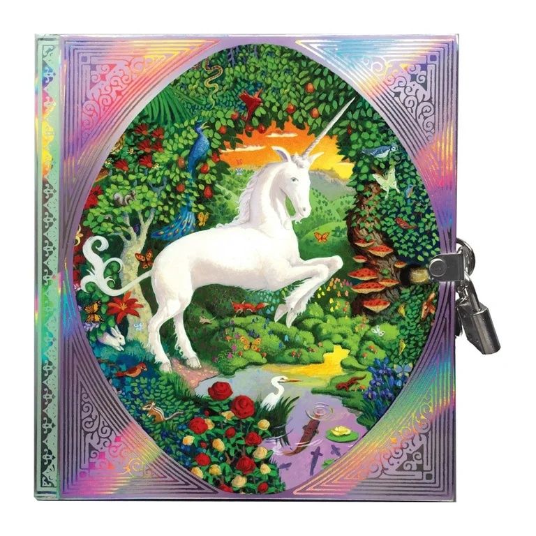 Unicorn Lock And Key Diary Journal