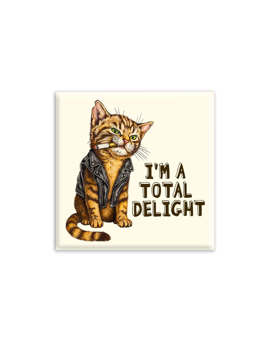 I'm A Total Delight Cat Magnet
