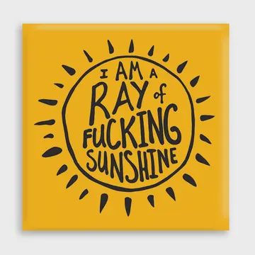 I Am A Ray Of Fucking Sunshine Magnet