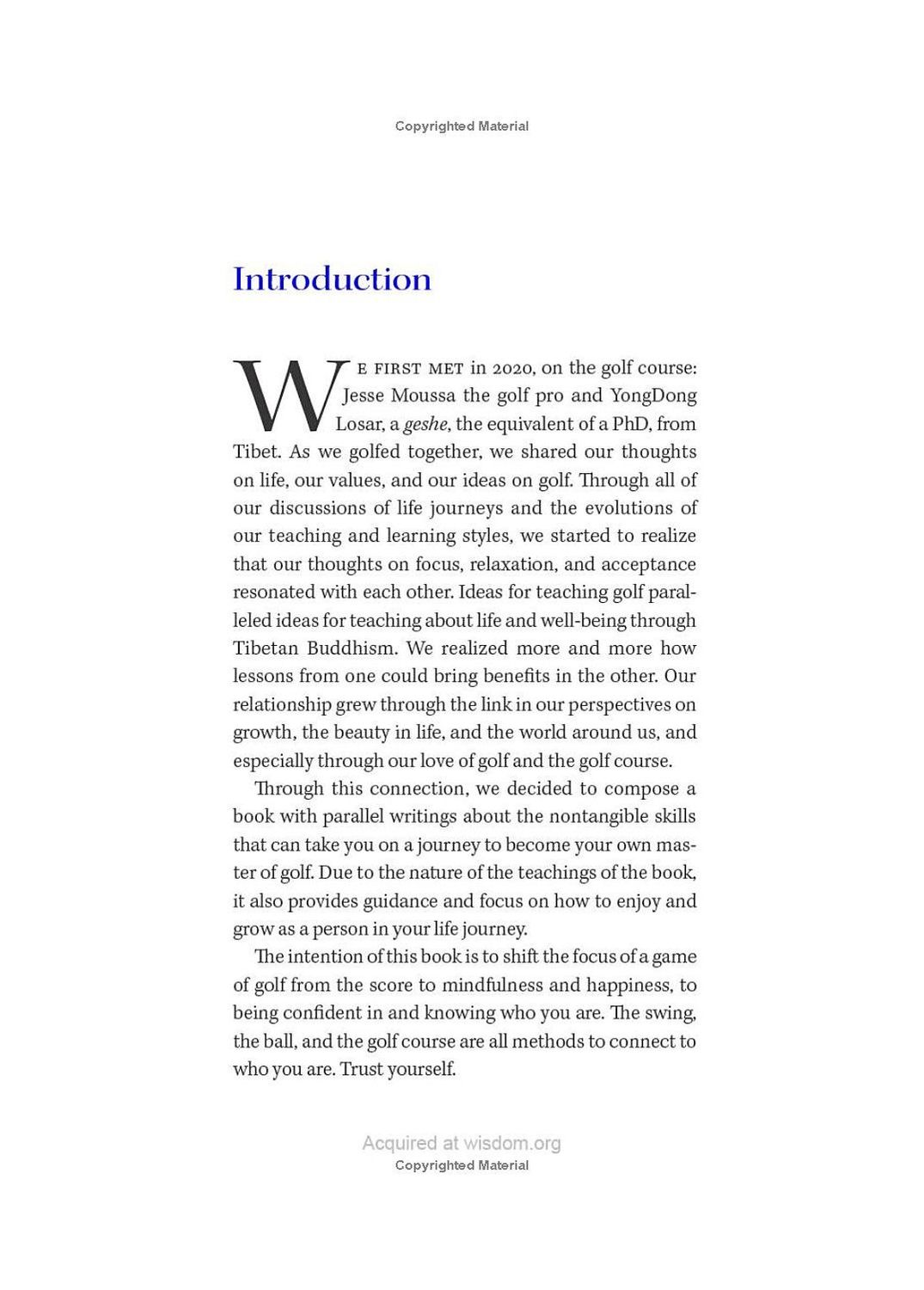 Becoming The Master On The Course And In Life Paperback Book