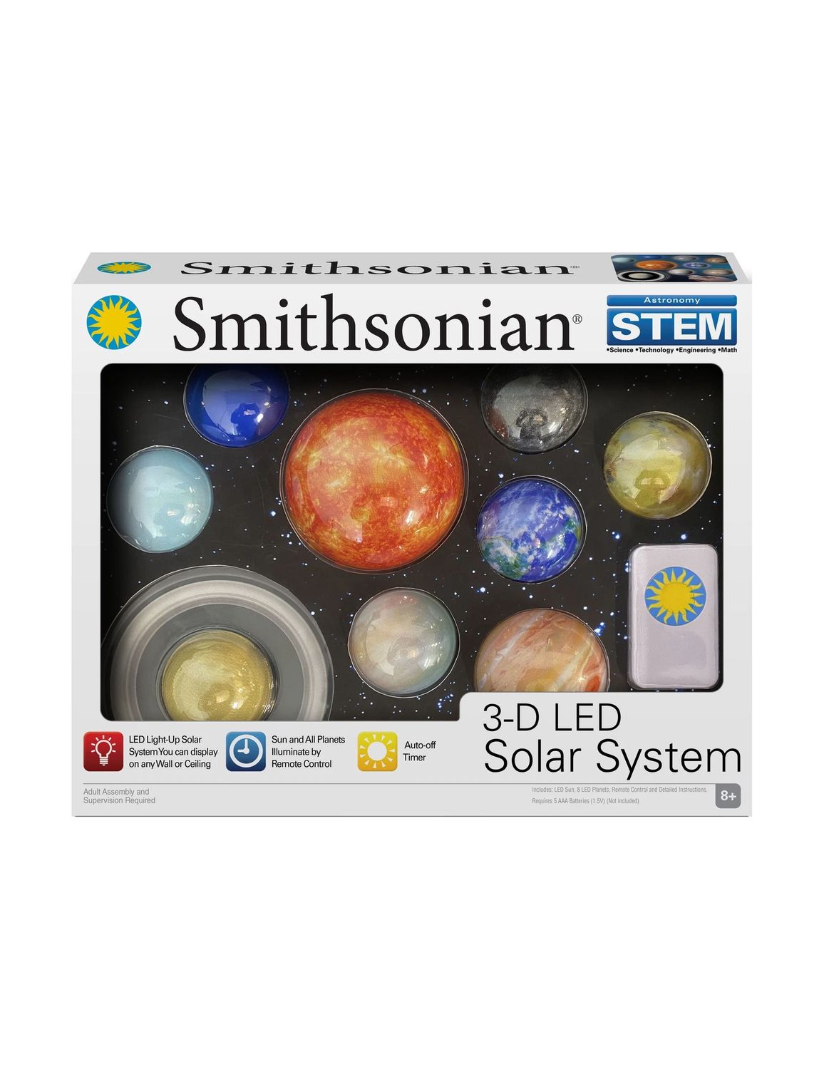 LED Light Up 3D Solar System
