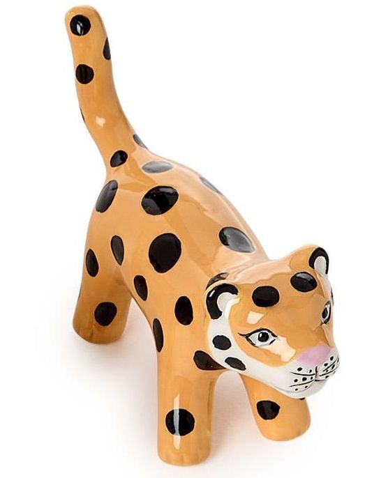 Leopard Ceramic Ring Holder