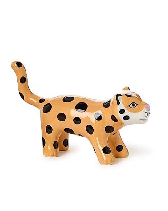 Leopard Ceramic Ring Holder
