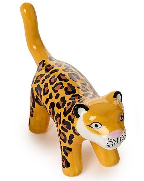 Cheetah Ceramic Ring Holder