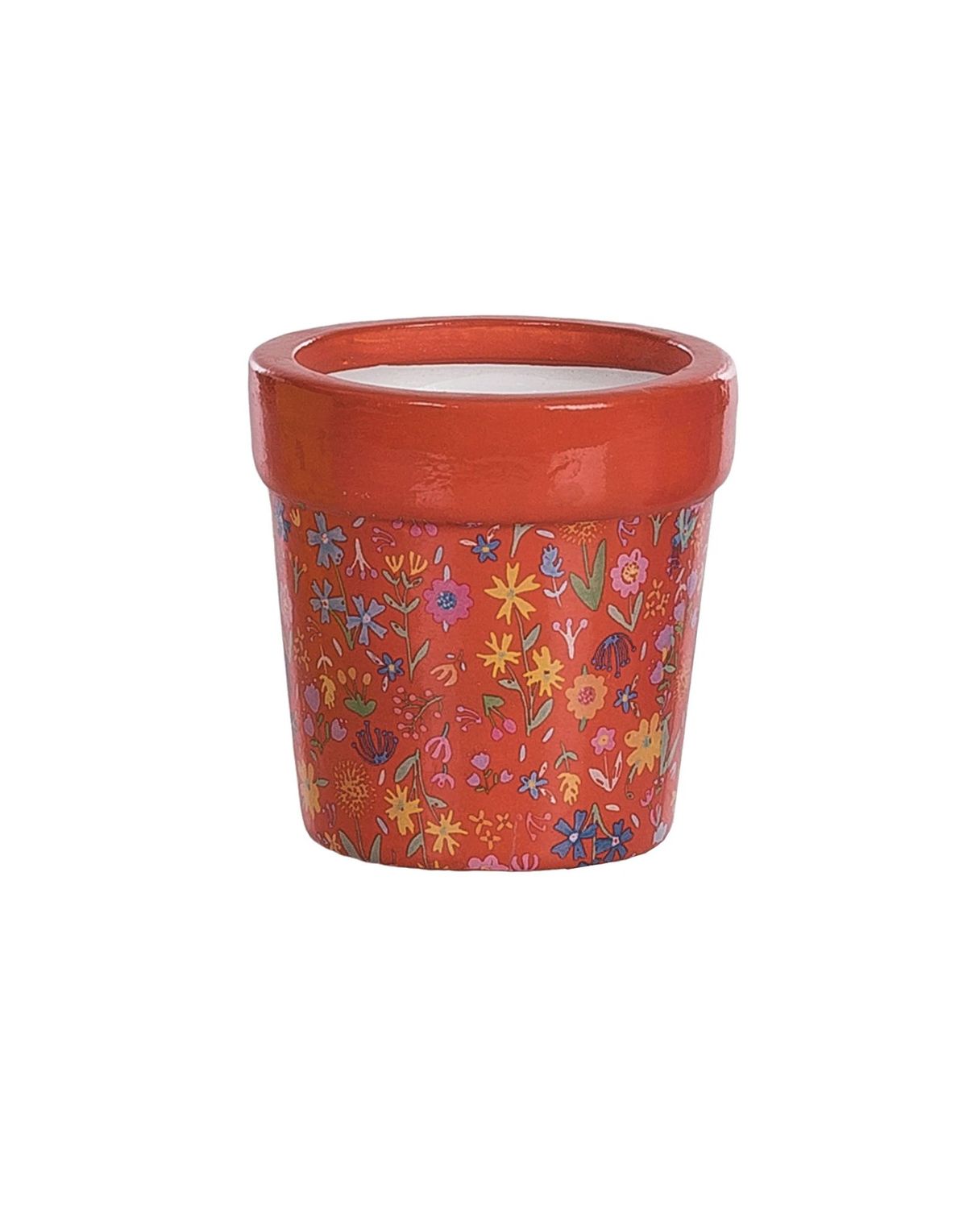 Mini Orange Flower Pot