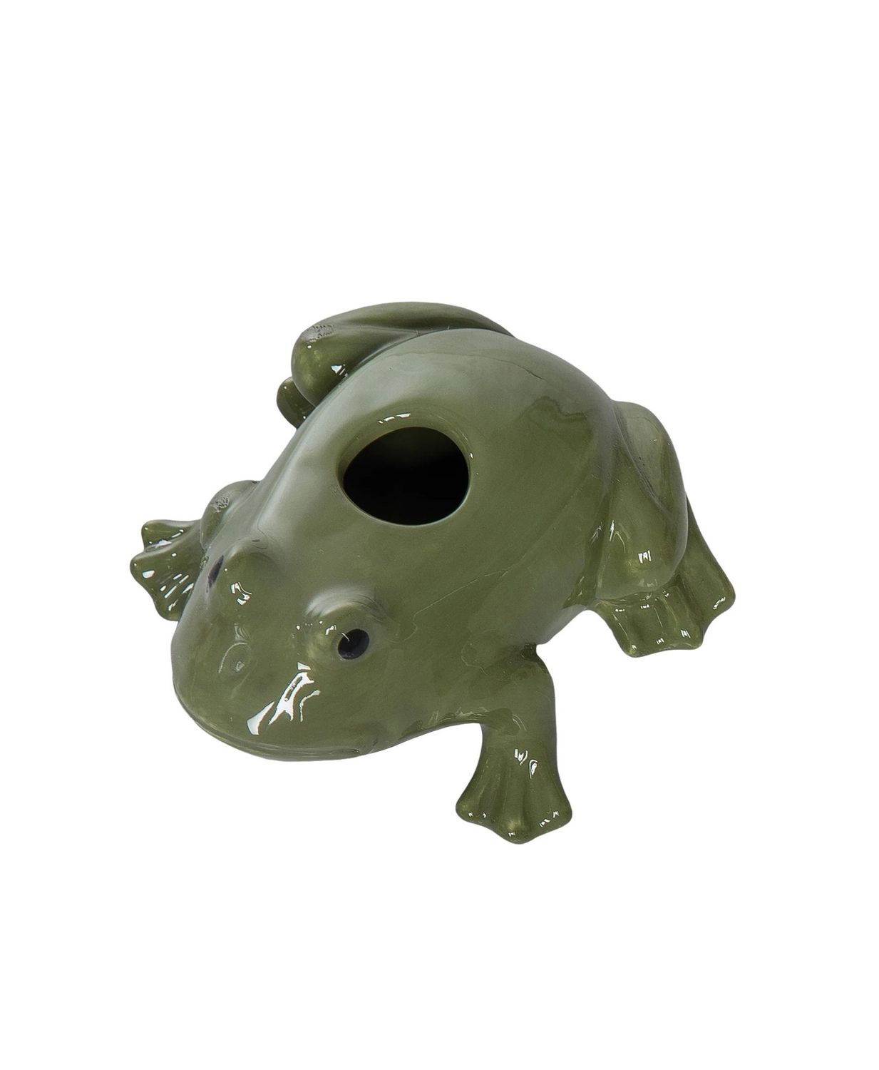 Mini Dark Green Frog Vase