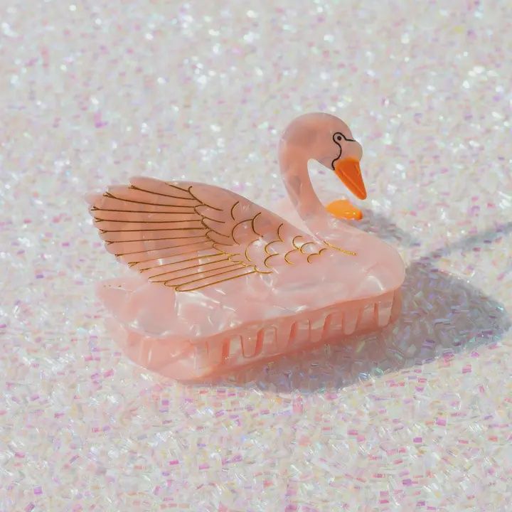 Swan Hair Claw Clip