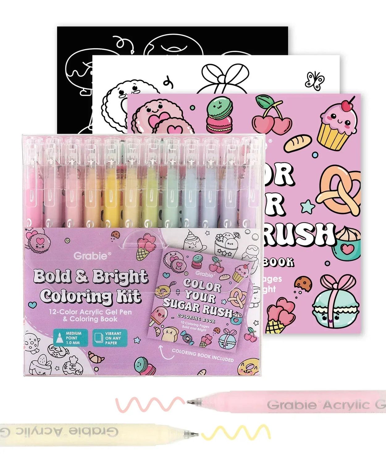 Bold And Bright Coloring Kit Sugar Rush Colors