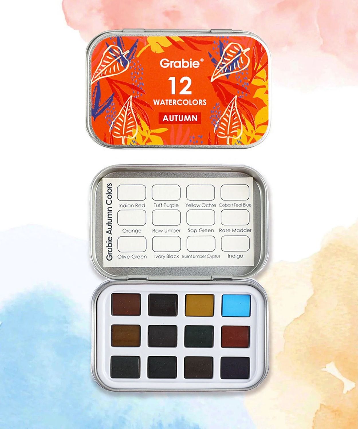 Autumn Colors Watercolor Pocket Set Of 12