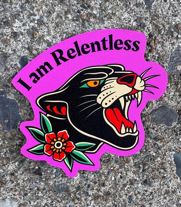 I Am Relentless Puma Sticker
