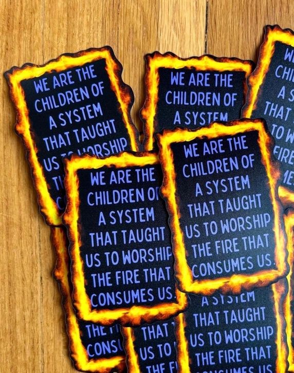 Worship The Flames Sticker