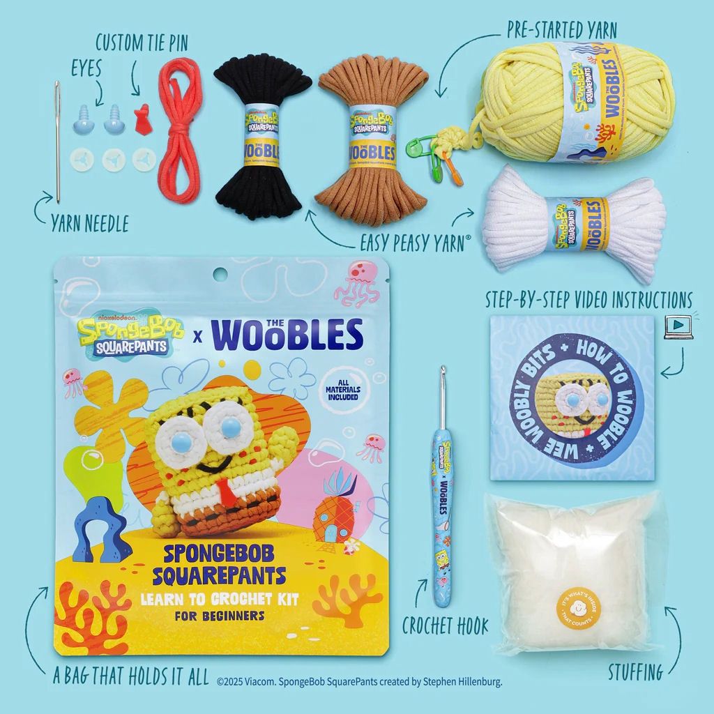 Woobles SpongeBob SquarePants Crochet Kit