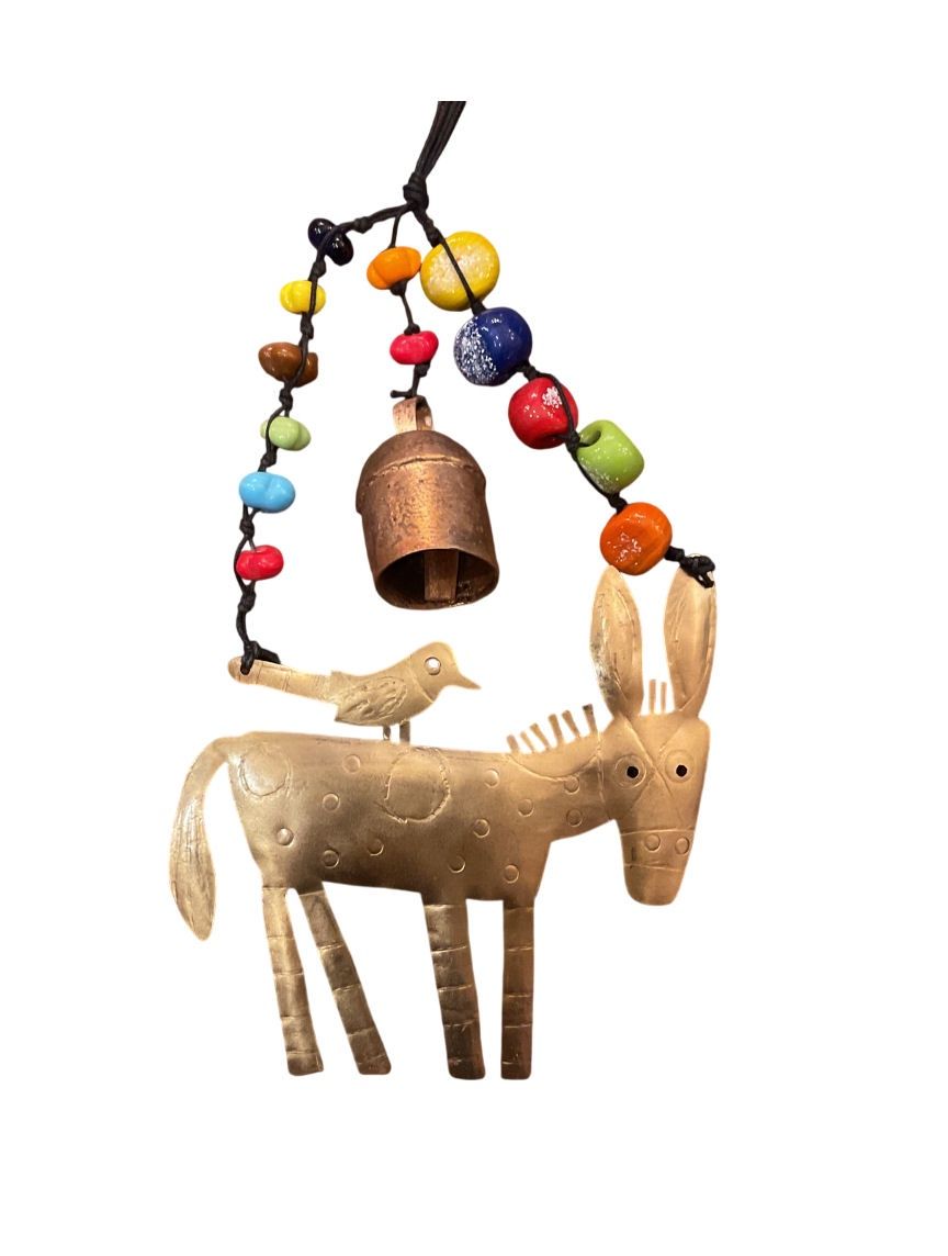 A Donkey’s Ride With Beads And Bell