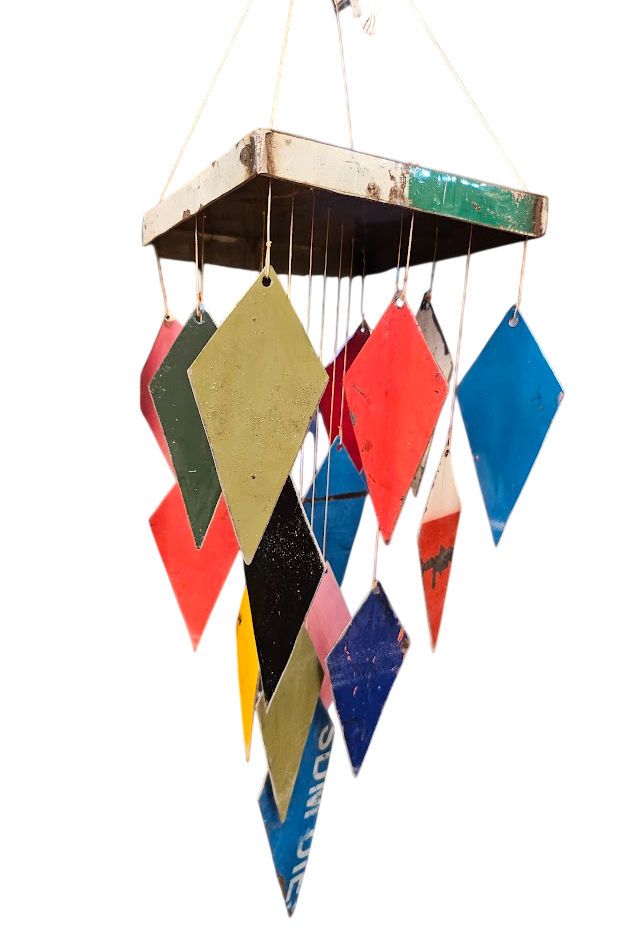 Recycled Drum Metal Diamond Chime