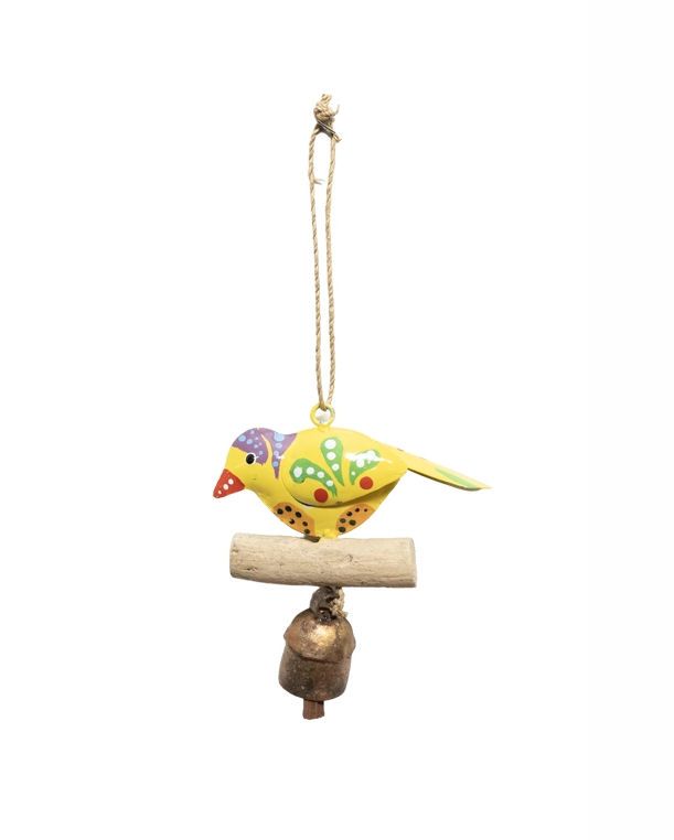 The Wood Yellow Bird Bell Chime