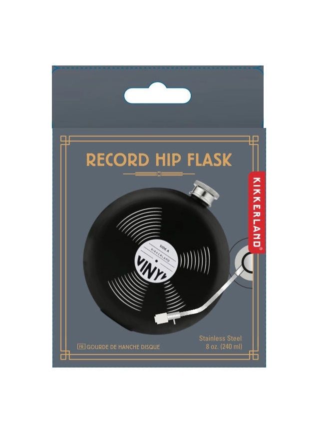 Record Hip Flask