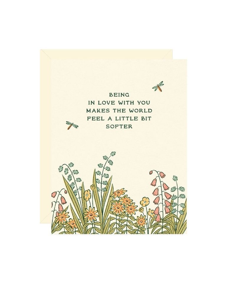 Being In Love With You Wildflowers Card