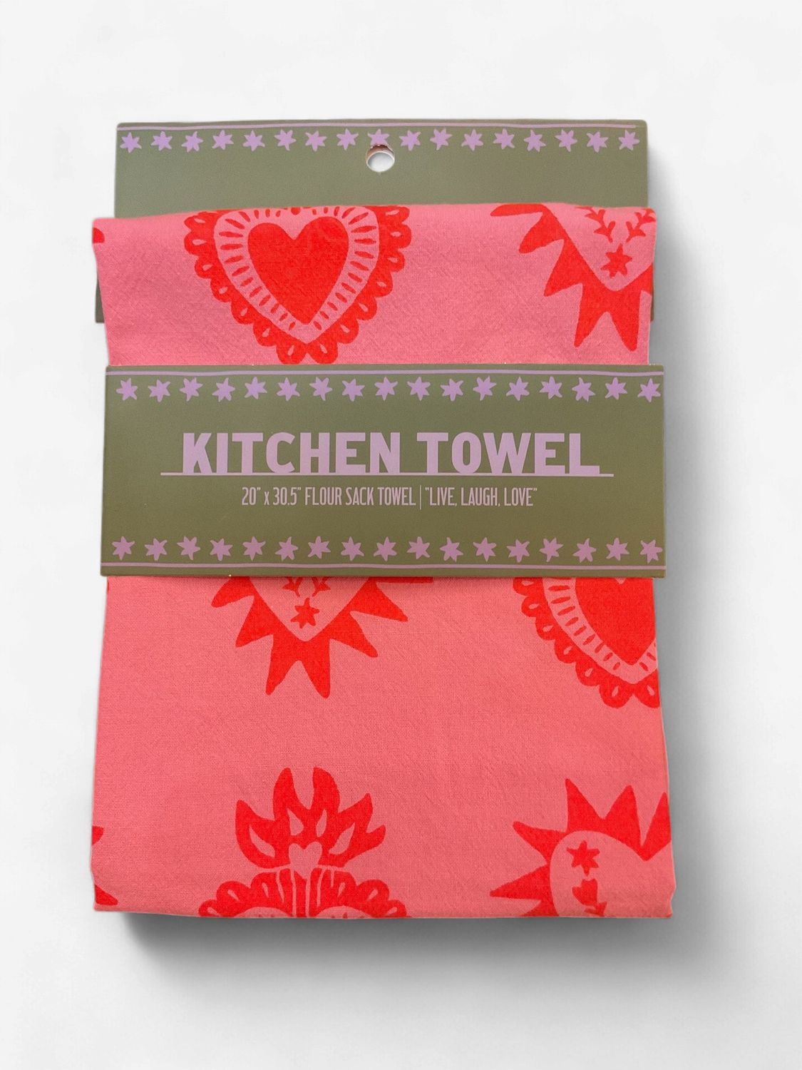 Live Laugh Love Flour Sack Kitchen Towel