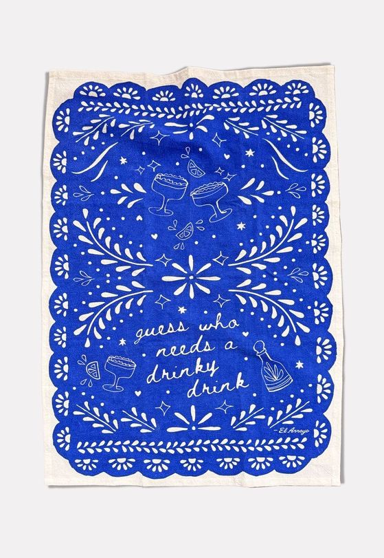 Guess Who Needs A Drinky Drink Flour Sack Kitchen Towel