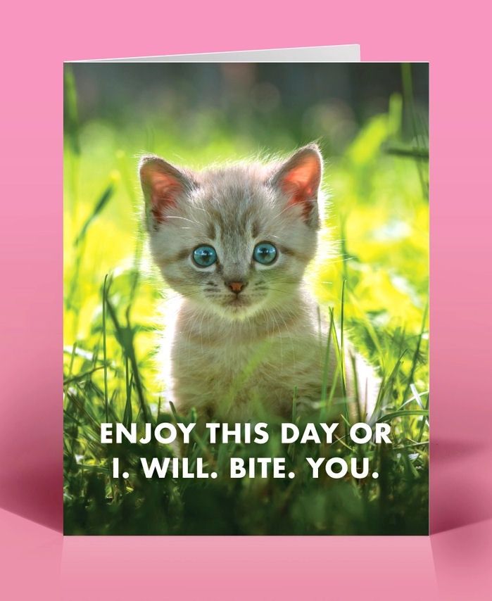 Enjoy This Day Or I. Will. Bite. You. Card