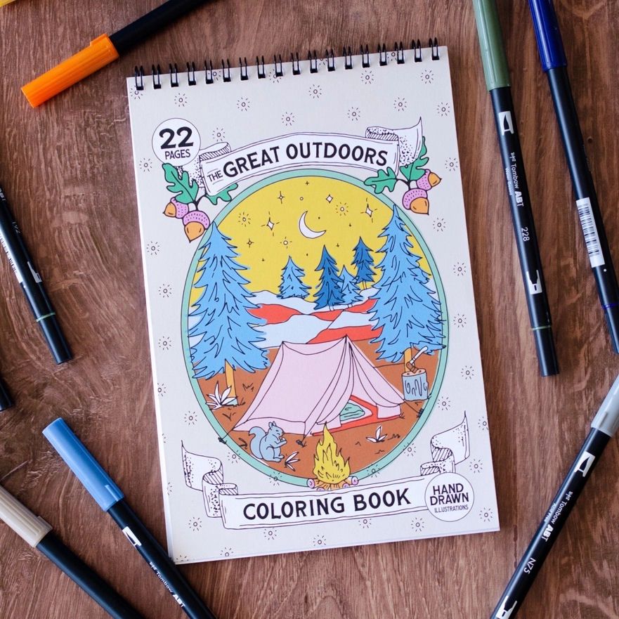 The Great Outdoors Spiral Bound Coloring Book