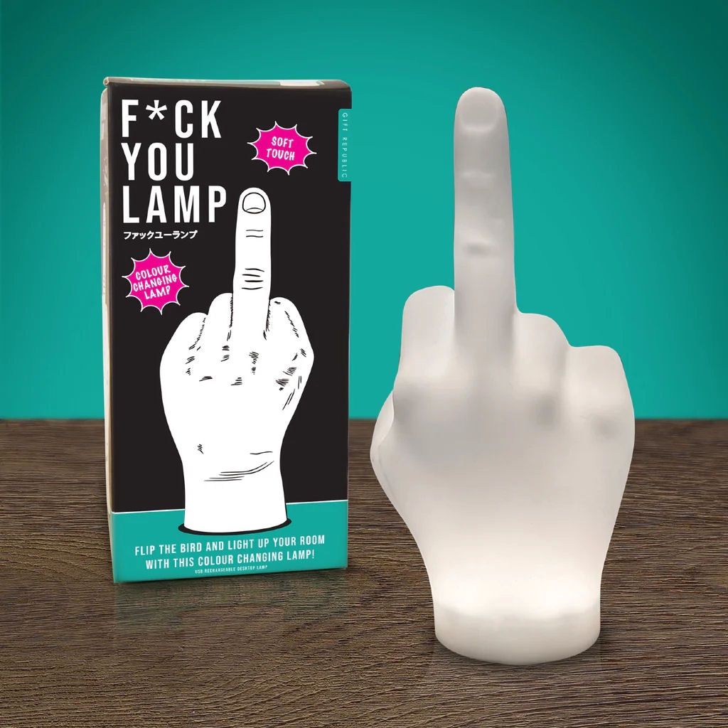 Fuck You Middle Finger Lamp