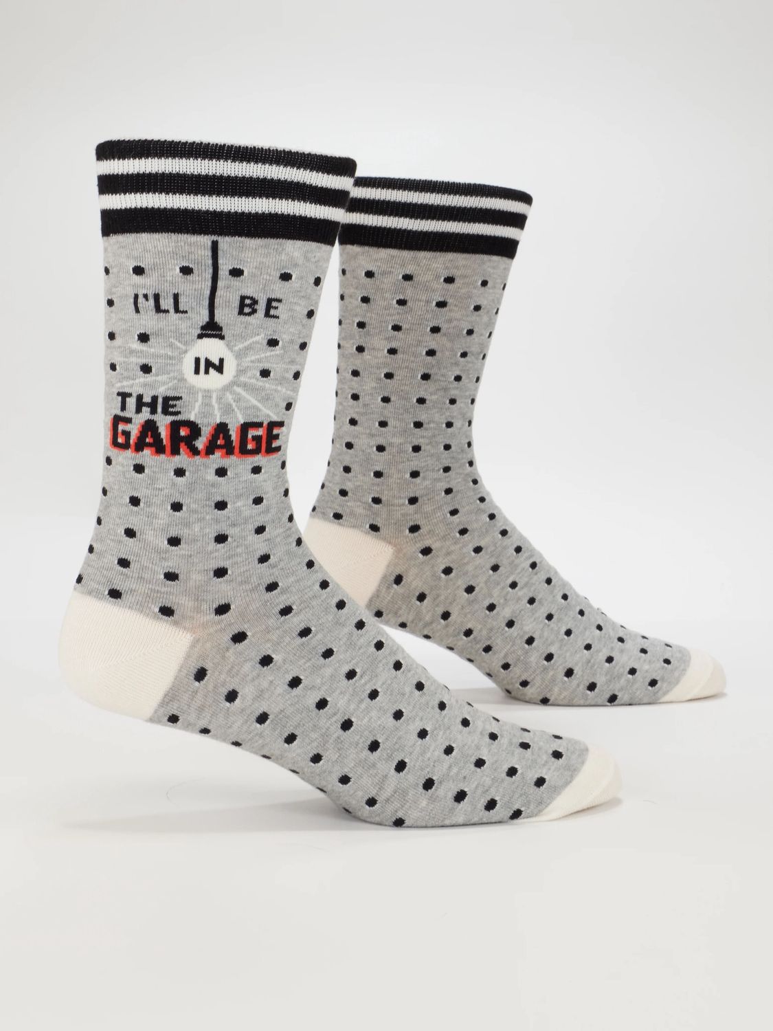 I'll Be In The Garage Blue Q Men's Socks
