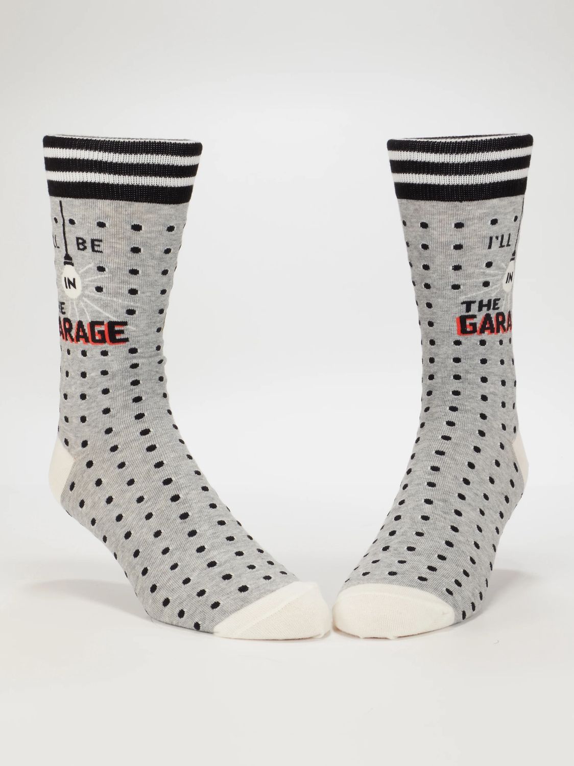 I'll Be In The Garage Blue Q Men's Socks