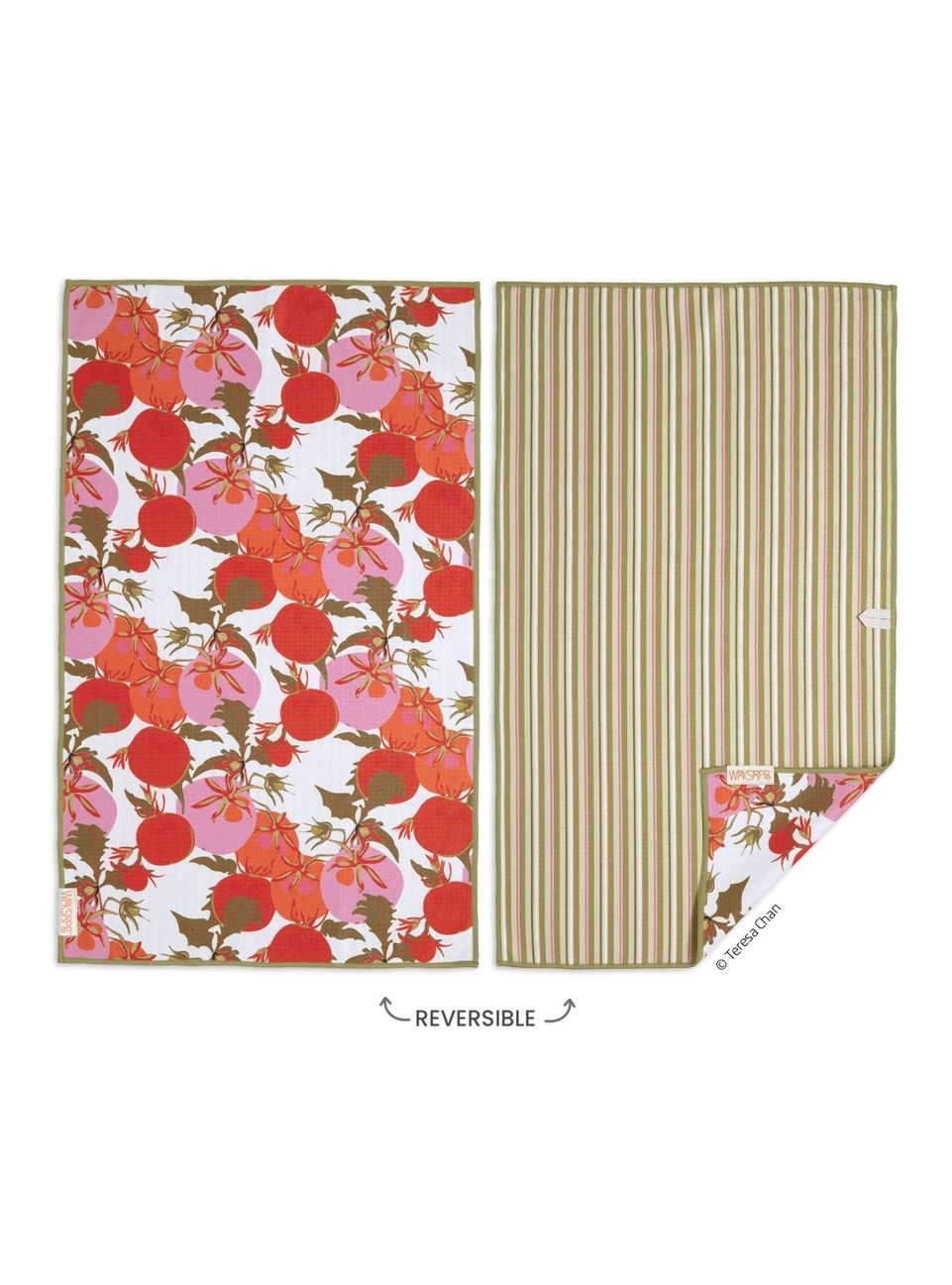 Heirloom Tomatoes Reversible Microfiber Kitchen Towel
