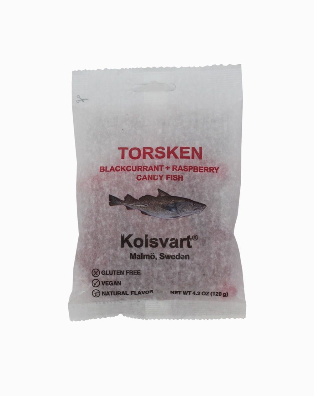 Kolsvart Raspberry And Blackcurrant Swedish Fish Candy