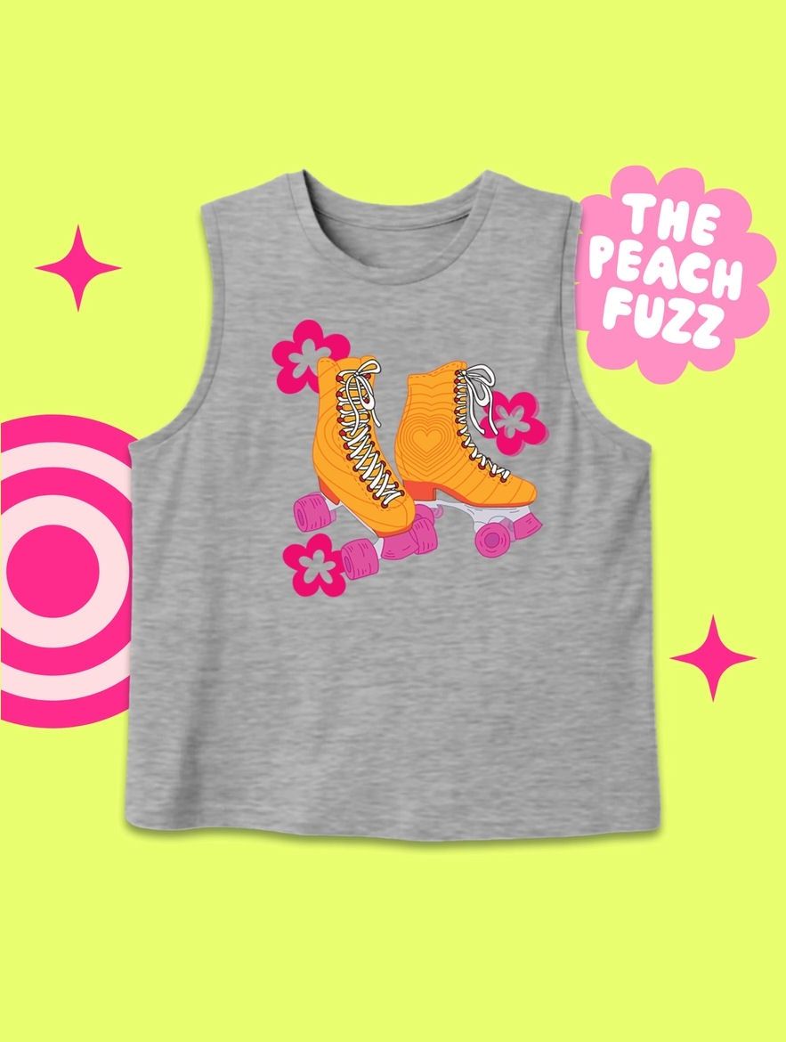 Roller Skates Tank Top Shirt, Size: Small