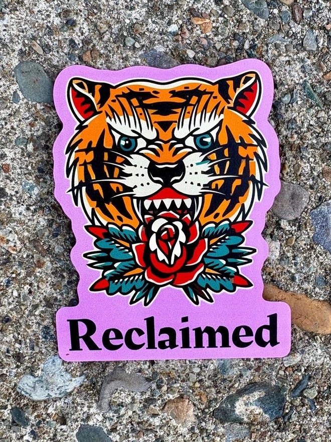 Reclaimed Tiger Sticker