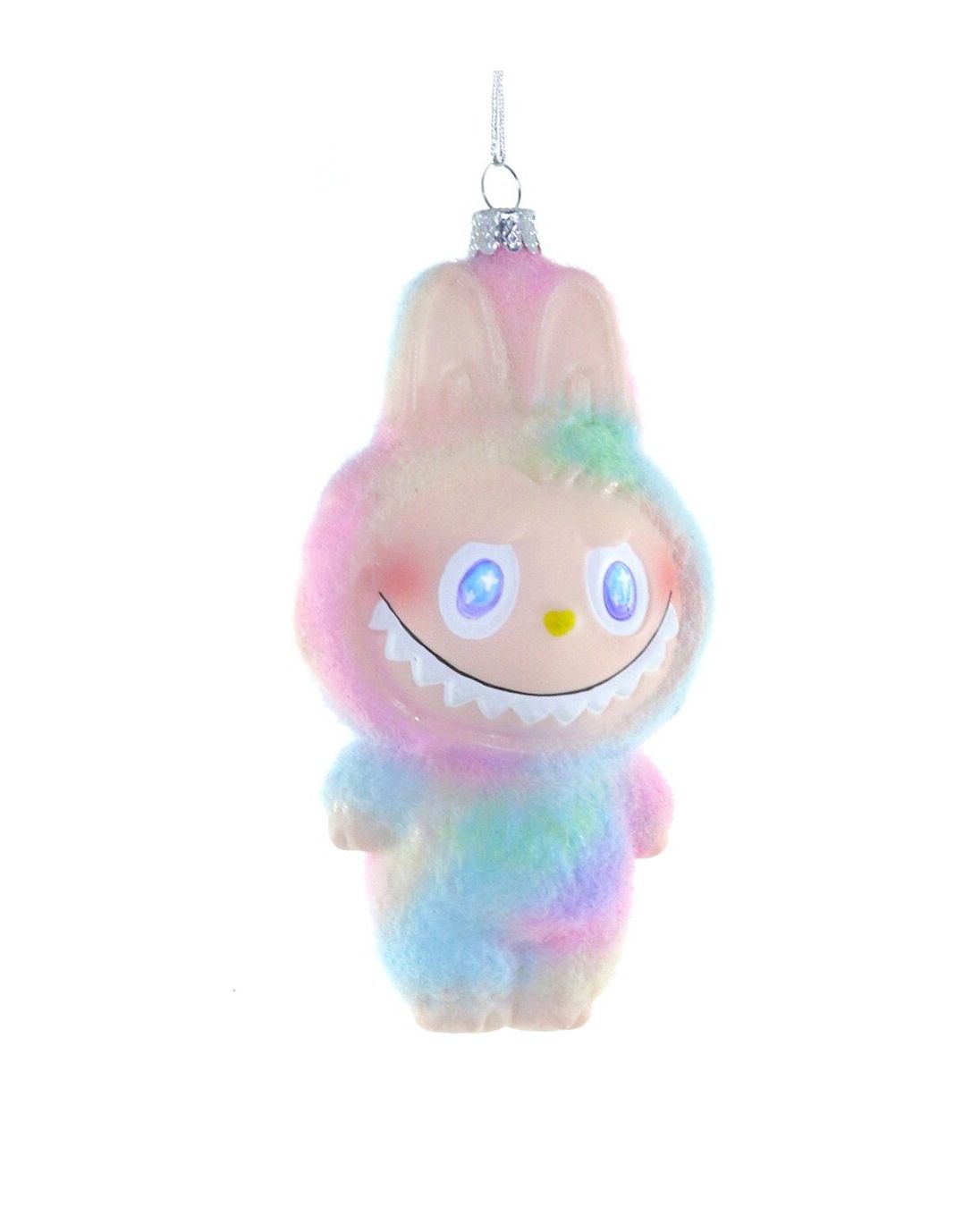 Rainbow Labubu Glass Ornament