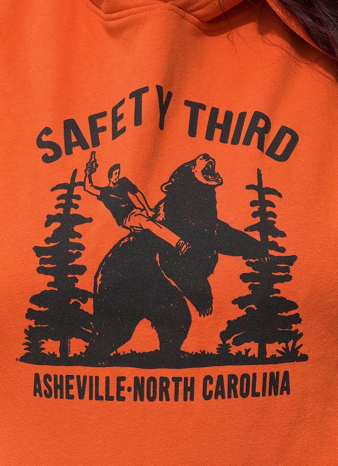 Safety Third Orange Hoodie, Size: Small