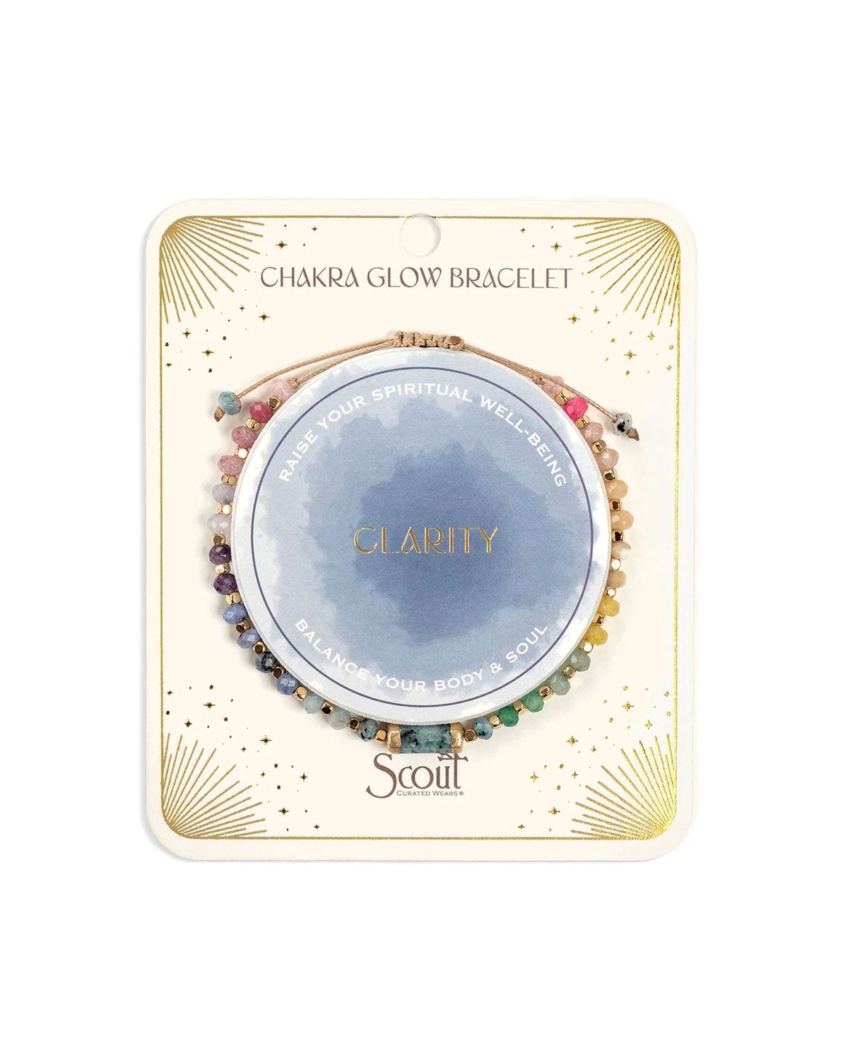 Chakra Glow Clarity Third Eye Gold Bracelet