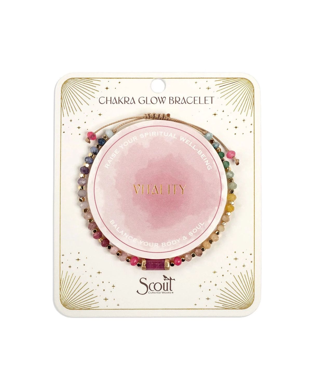 Chakra Glow Vitality Root Gold Bracelet