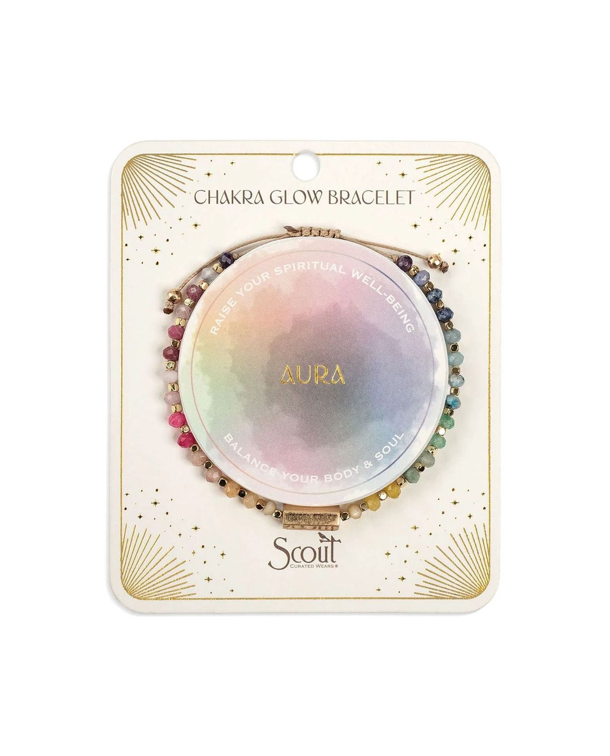 Chakra Glow Aura Well-Being Gold Bracelet