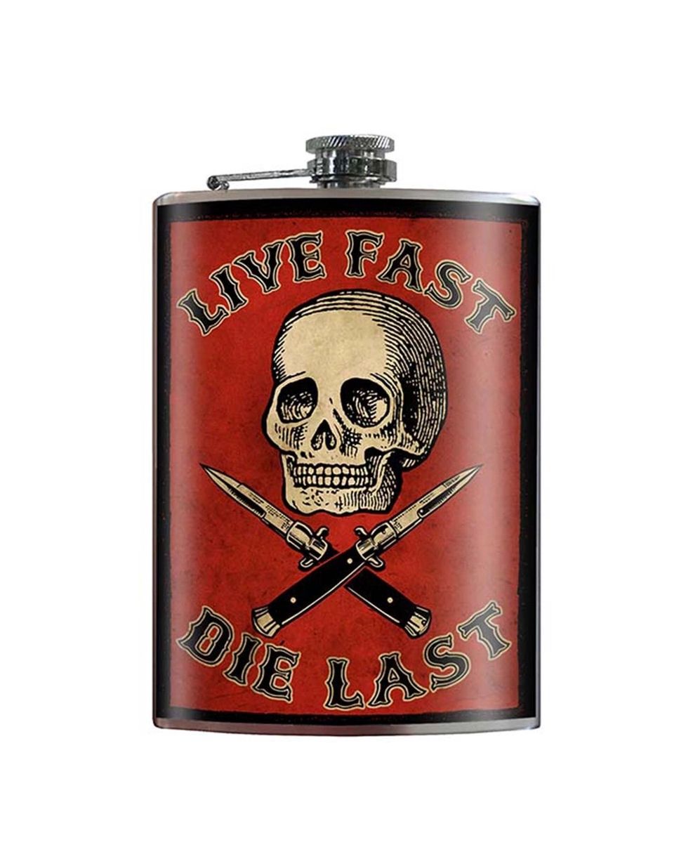 Live Fast Die Last Flask