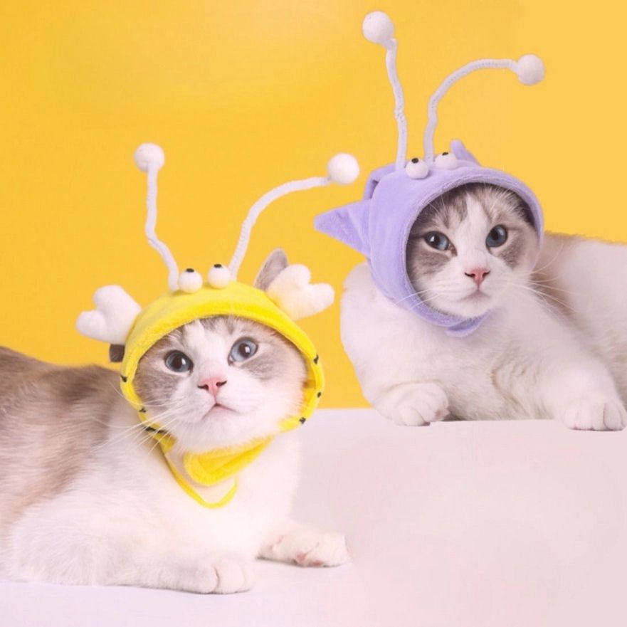 Purple Monster Cat Hat