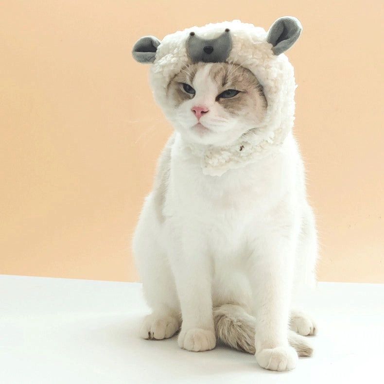 Lamb Shape Cat Hat