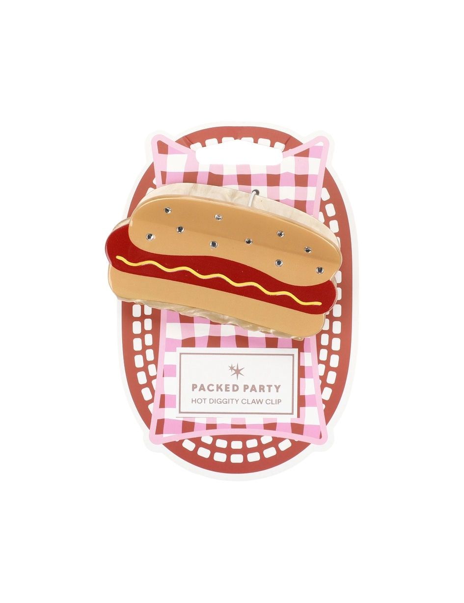 Hotdog Hair Claw Clip
